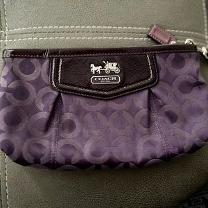 COACH Purple Wristlet